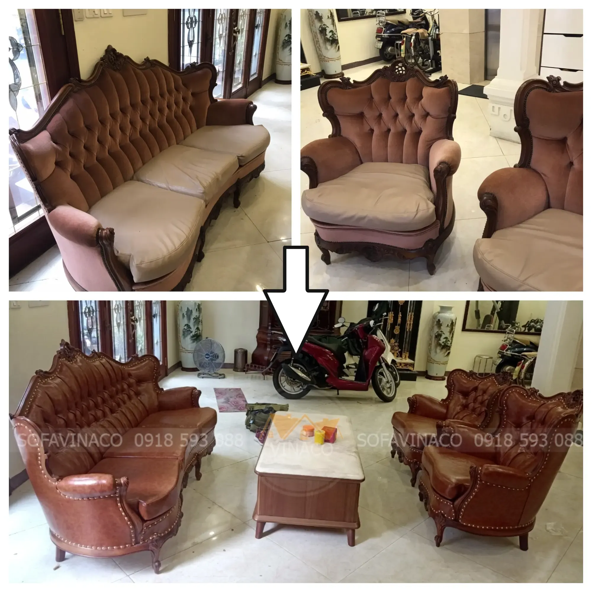 Bọc ghế phòng khách uy tín tại Hai Bà Trưng