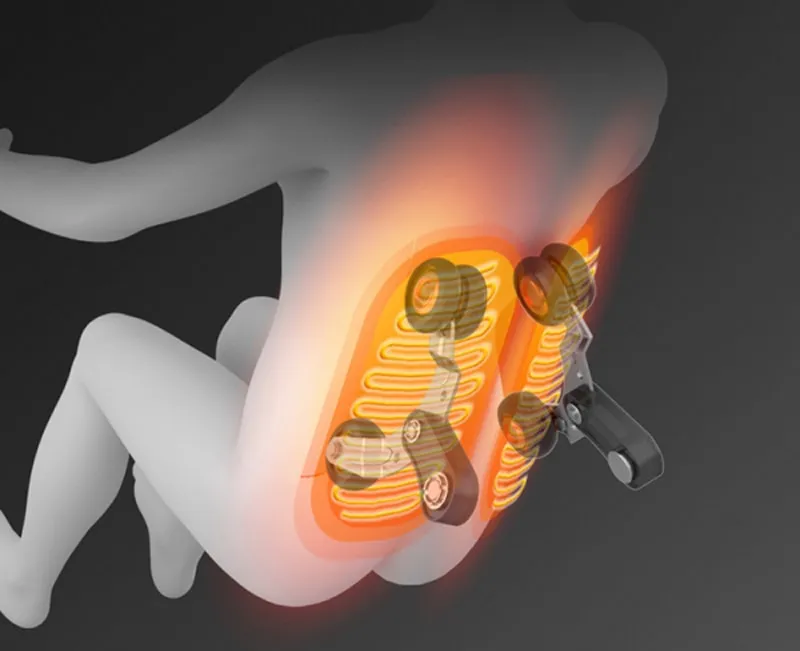 Massage nhiệt hồng ngoại là một trong số các chức năng của ghế massage