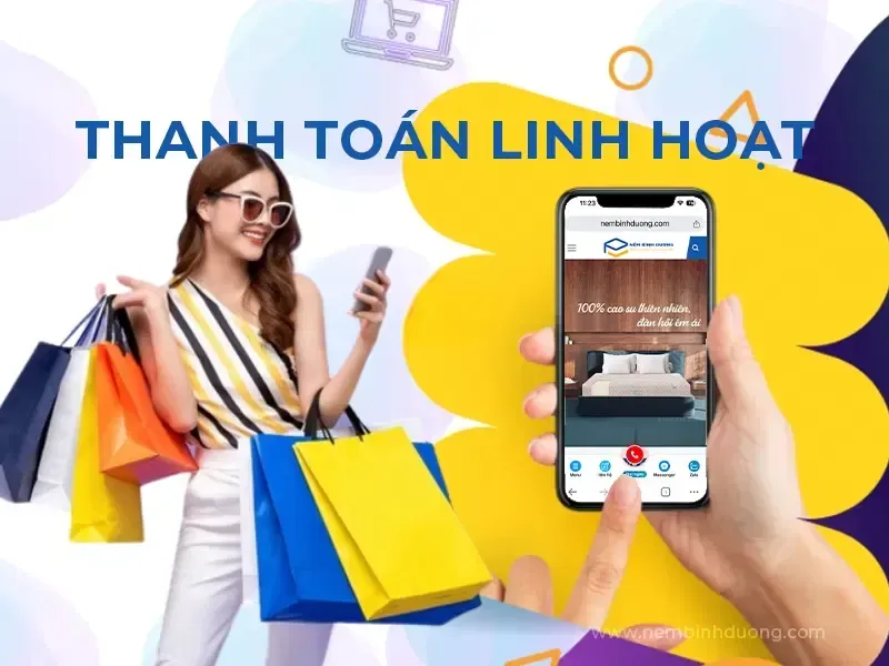 Các hình thức thanh toán linh hoạt khi mua giường ngủ gỗ tại Nệm Bình Dương