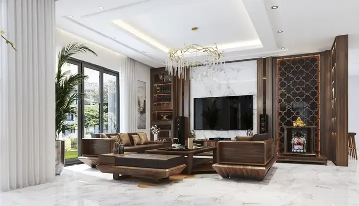 Hướng Đặt Bàn Ghế Phòng Khách Theo Phong Thủy