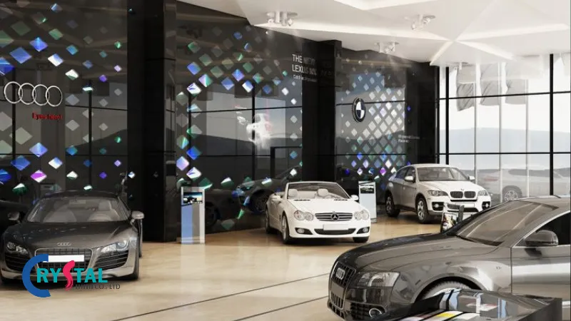 Các mẫu xe hơi được bố trí khoa học, gây ấn tượng về thị giác