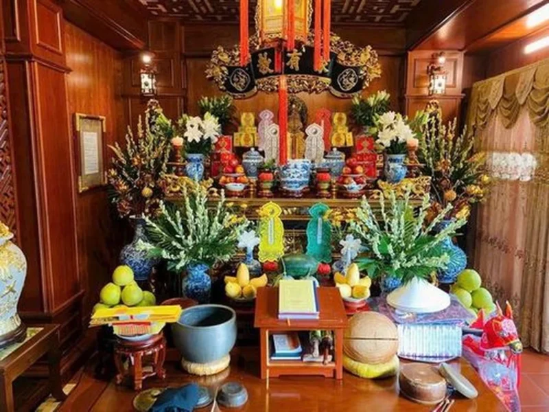 Sơ đồ cách bài trí bàn thờ gia tiên theo lớp trong ngoài cách bài trí bàn thờ gia tiên theo lớp trong ngoài rõ ràng