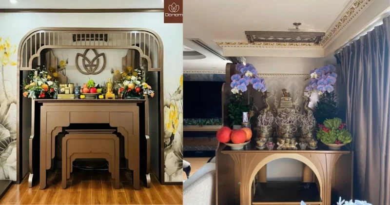 Cách bài trí bát hương và di ảnh trên bàn thờ