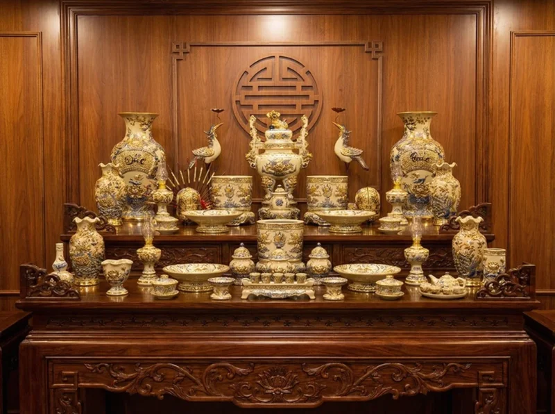 cách bày bàn thờ tam cấp