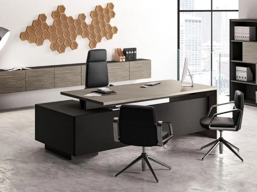 Bố trí bàn làm việc theo phong thủy với điểm tựa tường vững chãi