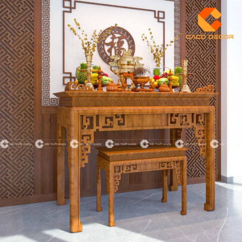 cách bố trí bàn thờ gia tiên - hình minh họa 1 cách bố trí bàn thờ gia tiên - hình minh họa 1