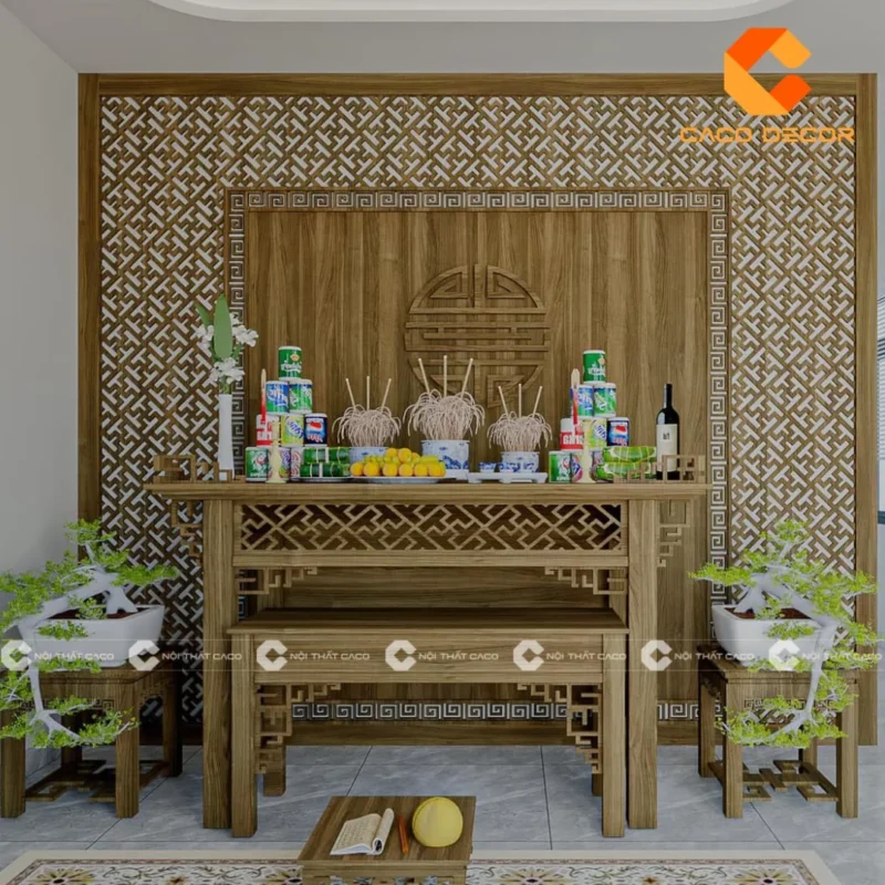 cách bố trí bàn thờ gia tiên - hình minh họa 5 cách bố trí bàn thờ gia tiên - hình minh họa 5