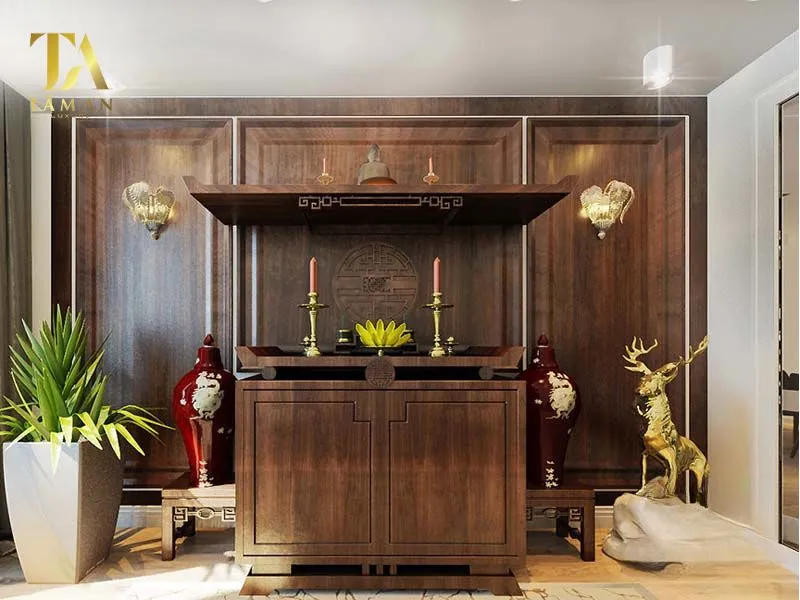 Cách bố trí vị trí bàn thờ Phật trong nhà đơn giản