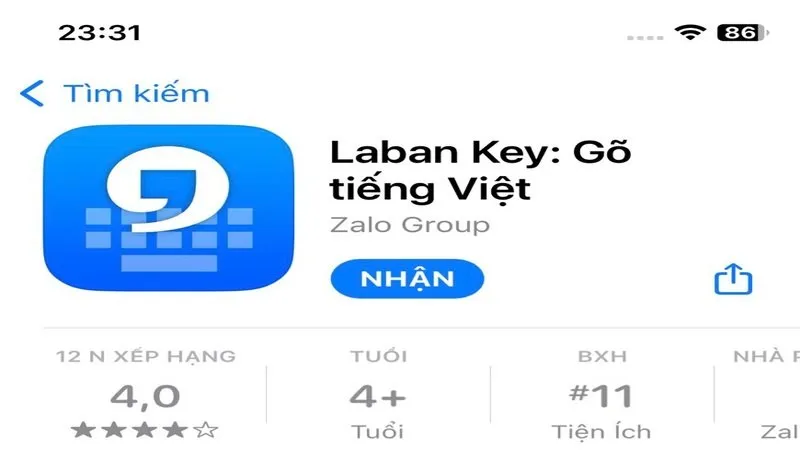 Bước 2 cài đặt Laban Key iOS: Nhận và tải ứng dụng