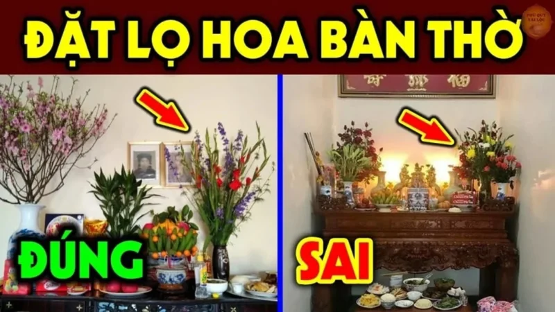 Cách đặt bình hoa và trái cây trên bàn thờ theo nguyên tắc trái hoa phải quả cách đặt bình hoa và trái cây trên bàn thờ theo nguyên tắc trái hoa phải quả