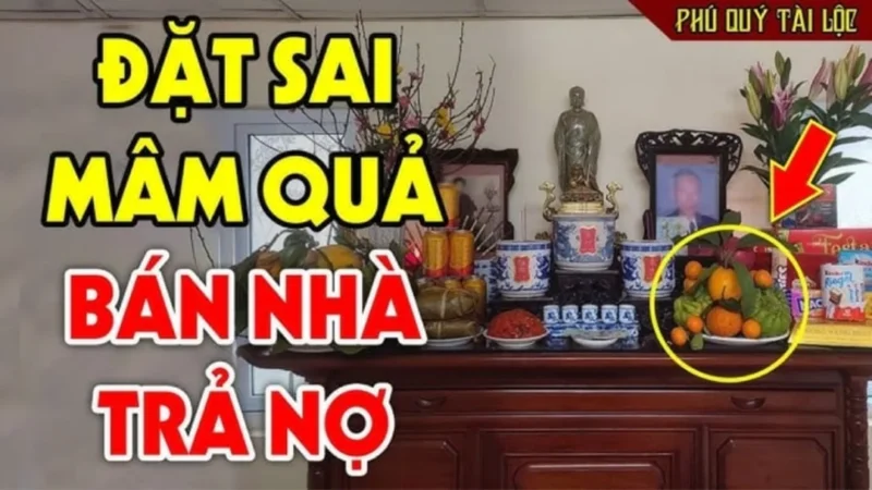 Cách đặt bình hoa và trái cây trên bàn thờ với mâm quả bên phải cách đặt bình hoa và trái cây trên bàn thờ với mâm quả bên phải