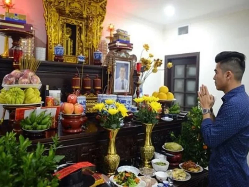 Văn khấn xin hạ lễ trên bàn thờ tại gia cách hạ lễ trên bàn thờ kèm văn khấn xin hạ lễ
