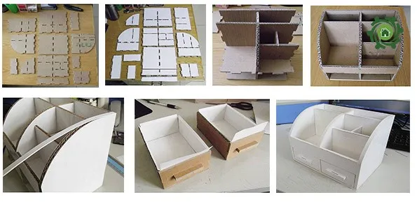 Hướng dẫn làm giá sách mini bằng bìa carton để bàn học