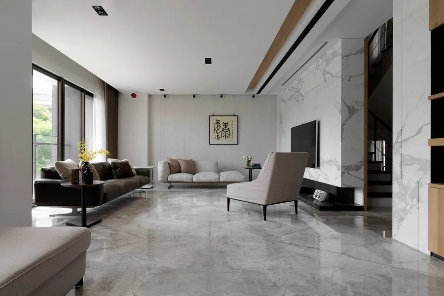 Gạch vân đá marble tạo điểm nhấn sang trọng