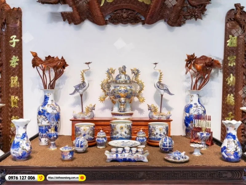 So sánh bàn thờ 1 bát hương và nhiều bát hương cách sắp xếp bàn thờ 1 bát hương so với bàn thờ nhiều bát hương