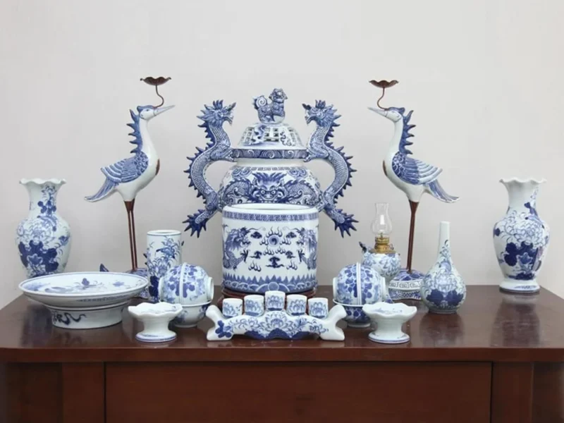 Kích thước bàn thờ 1 bát hương theo không gian cách sắp xếp bàn thờ 1 bát hương theo kích thước bàn thờ treo