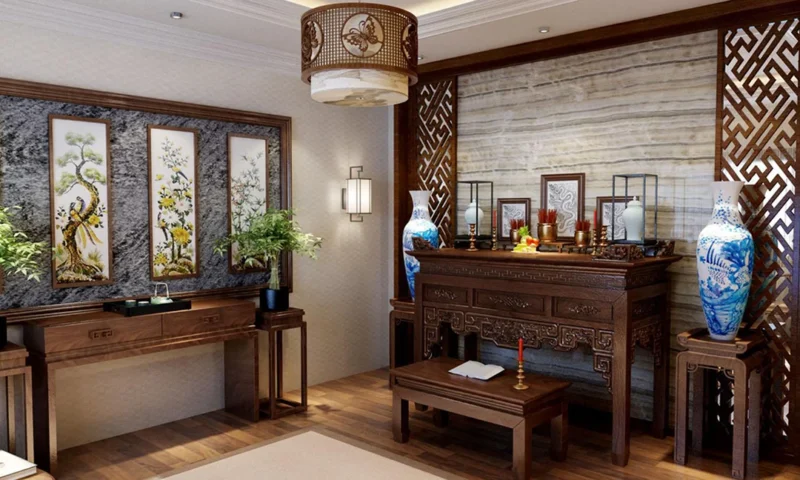 Cách sắp xếp bàn thờ gia tiên chuẩn phong thủy