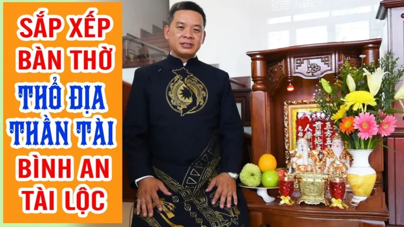 cách sắp xếp bàn thờ thần tài theo kích thước và ngân sách năm 2026