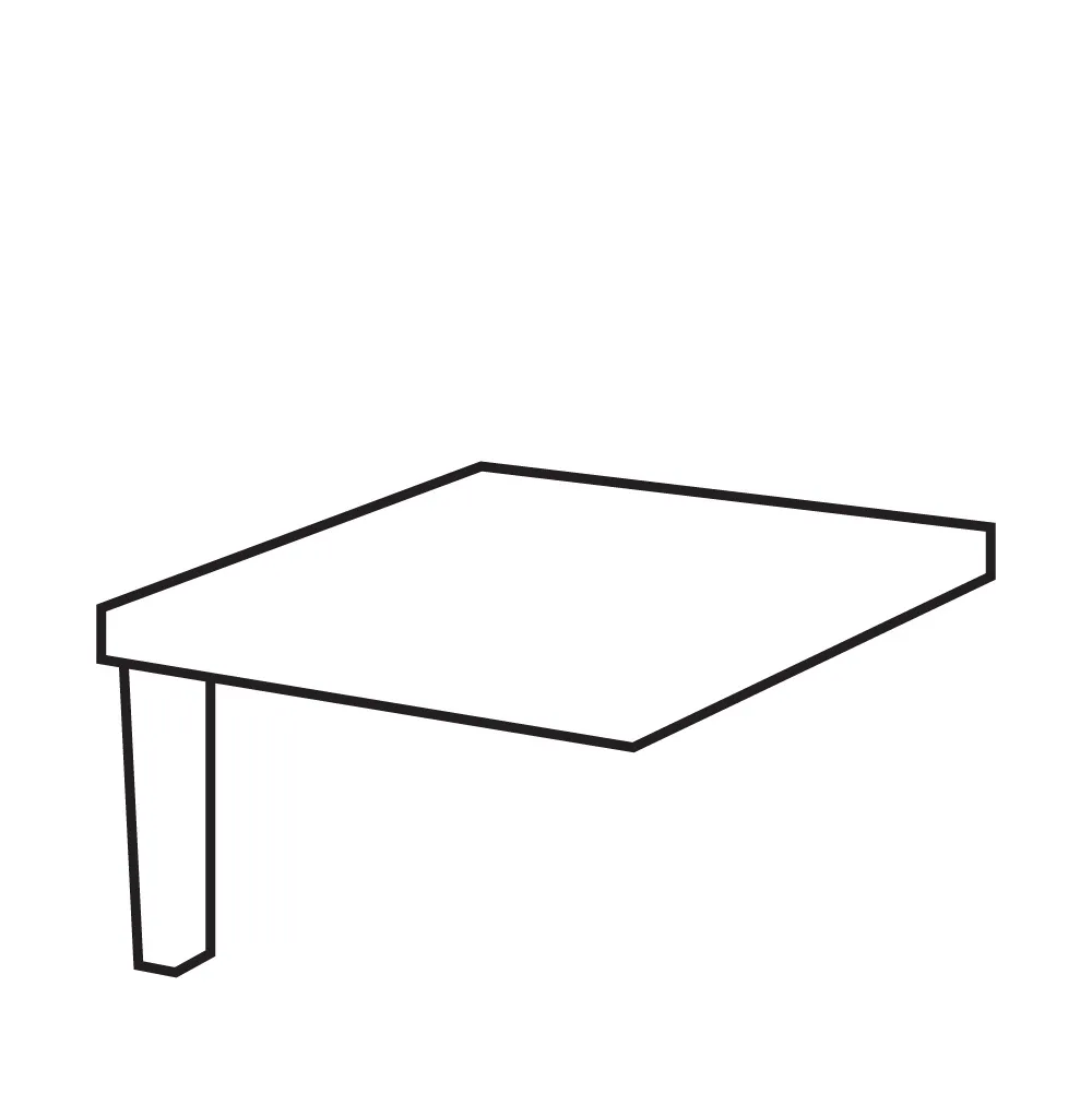 Vẽ chân bàn đơn giản