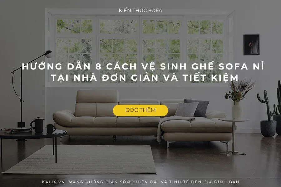 Vệ sinh ghế sofa nỉ tại nhà