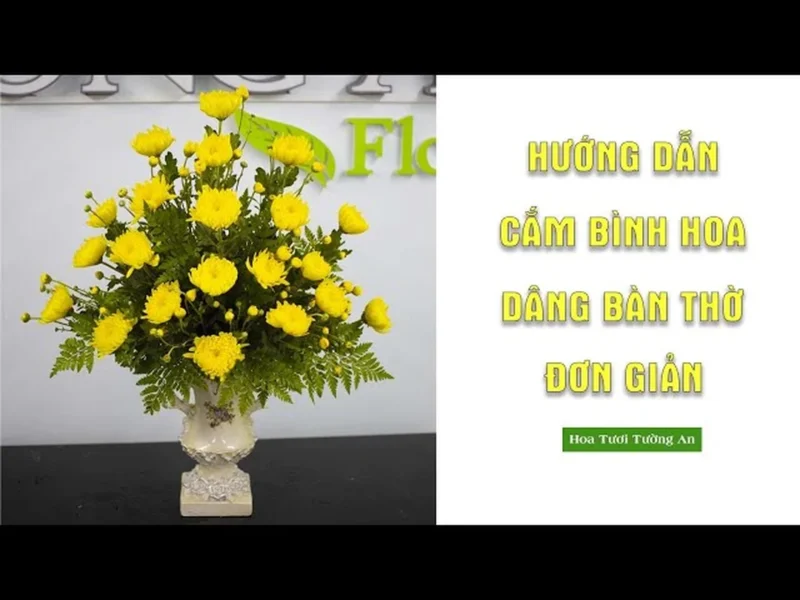 cắm hoa cúc bàn thờ phật - hình minh họa 3 cắm hoa cúc bàn thờ phật - hình minh họa 3