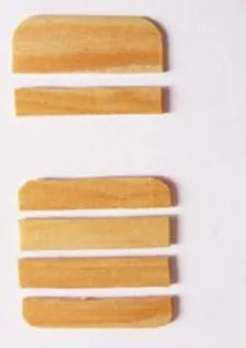 Cắt và chẻ que kem để làm mặt và tựa ghế