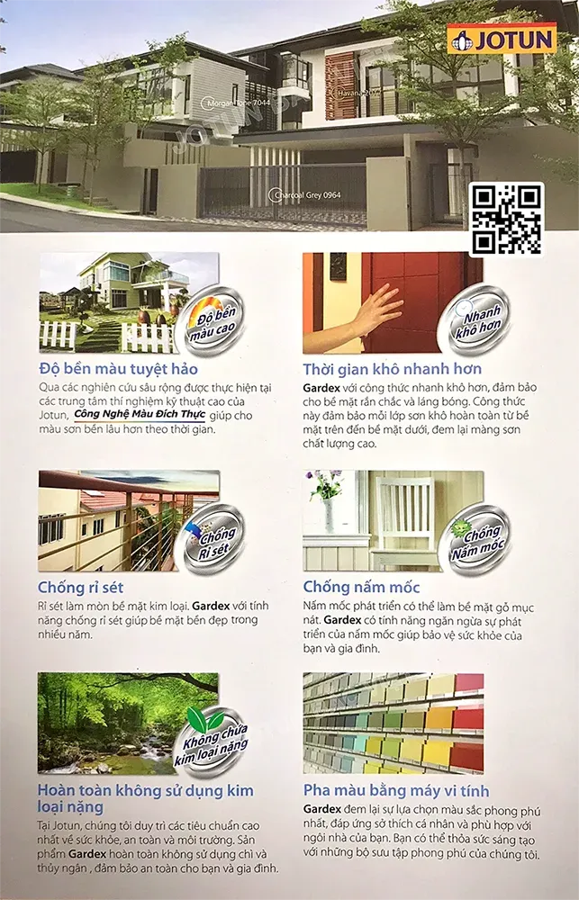 Mẫu bảng màu sơn gỗ Jotun cho các phong cách cổ điển