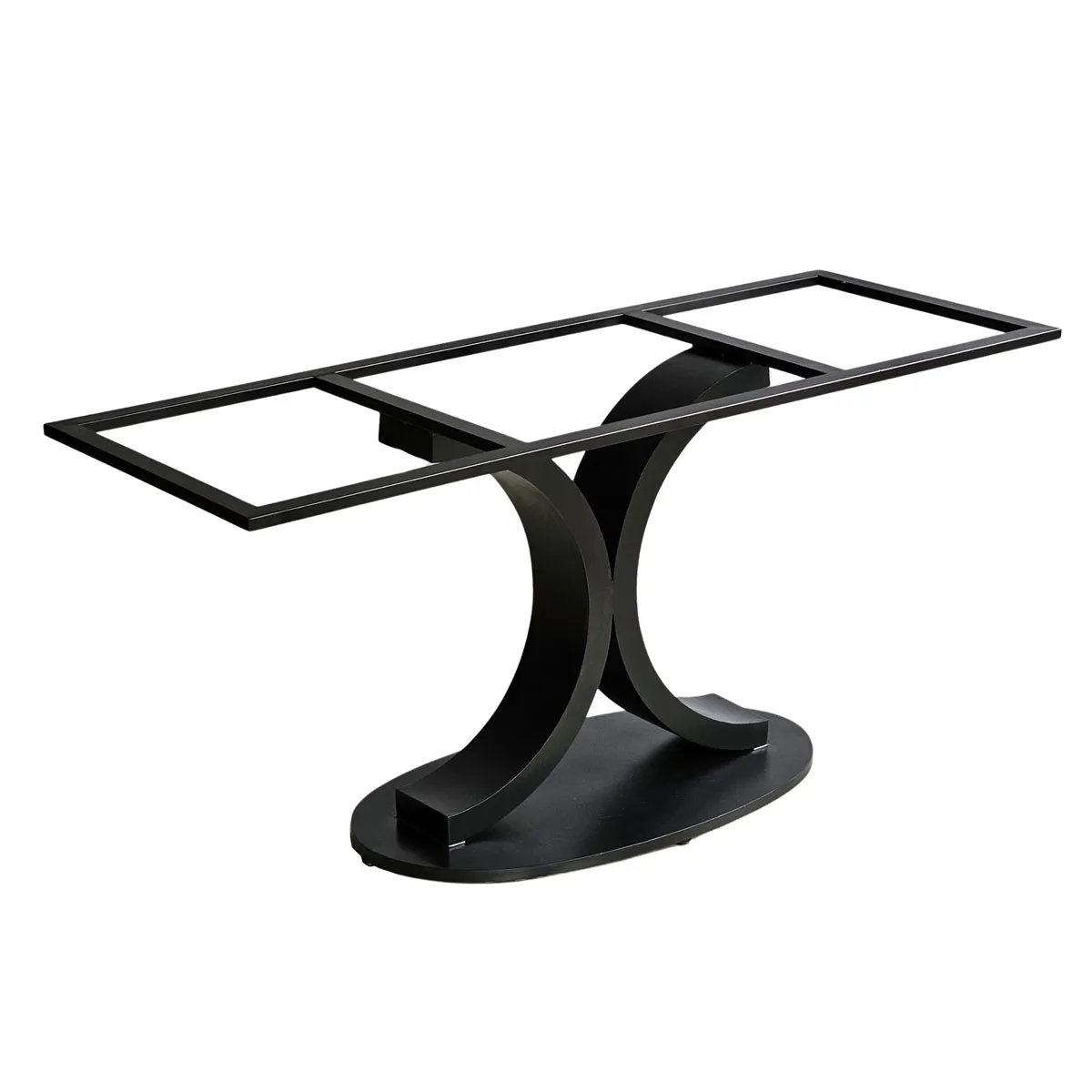 Chân bàn sắt hình chữ A phong cách Scandinavian, sơn trắng tinh tế, phù hợp căn hộ hiện đại