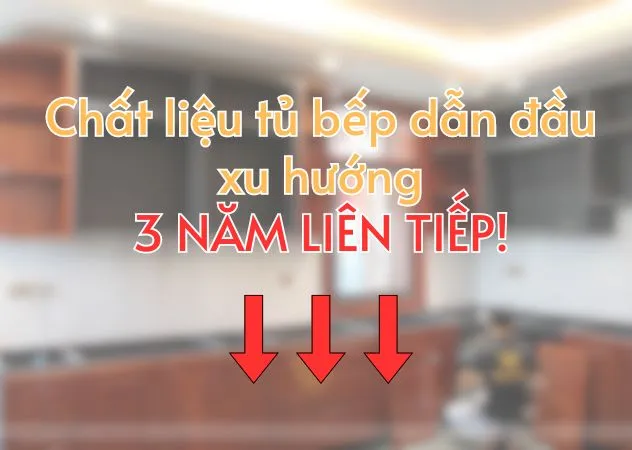 Vật liệu tủ bếp hiện đại, chống ẩm và dễ vệ sinh là lựa chọn tối ưu cho không gian bếp