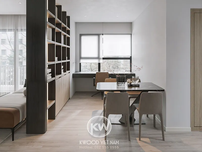 Chọn kích thước bàn ăn dựa trên diện tích phòng ăn thực tế