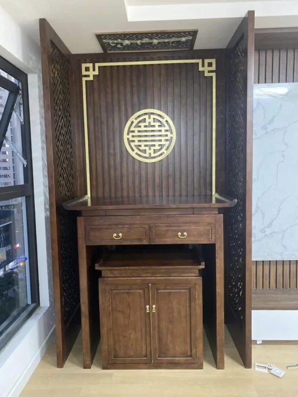 Chiều cao bàn thờ treo tường cần tránh lỗi sát trần và khó vệ sinh chiều cao bàn thờ treo tường cần tránh lỗi sát trần và khó vệ sinh