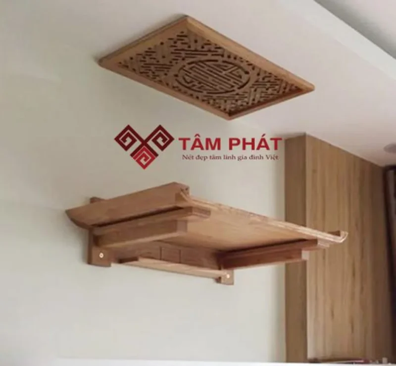 Chiều cao bàn thờ treo tường chung cư