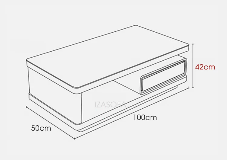 Chiều cao bàn trà so với ghế sofa