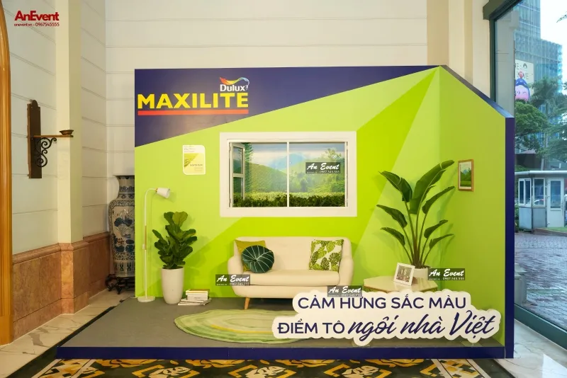 Cho thuê sofa đôi nỉ màu kem