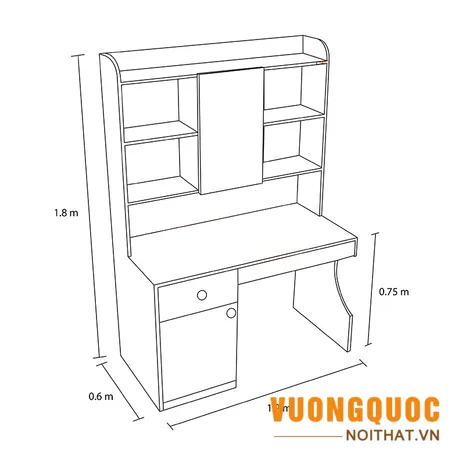 Chọn bàn học sinh có giá sách bằng gỗ cần tuân thủ tiêu chí về KÍCH THƯỚC chuẩn y tế