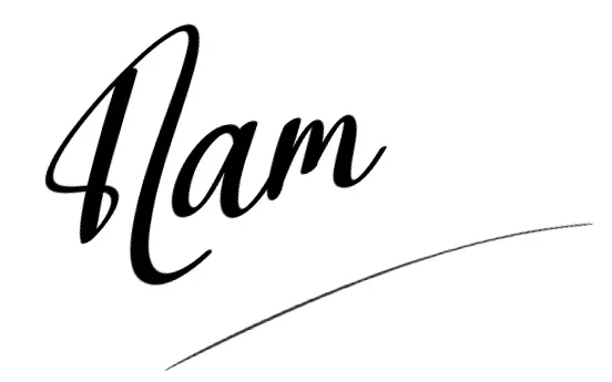 Chữ ký tên nam nét đậm, dứt khoát