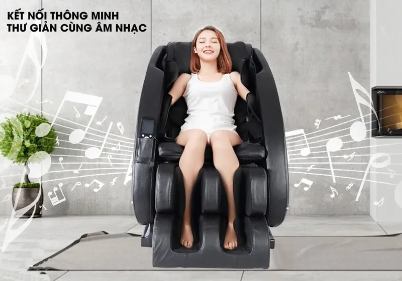 Chức năng của ghế massage là nghe nhạc kết nối bluetooth