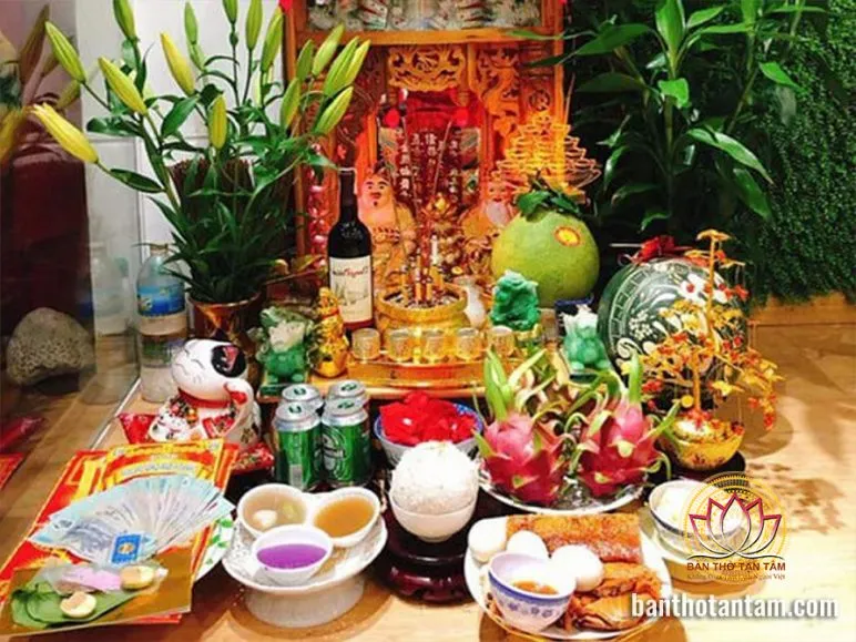 Chọn hoa tươi để đặt lên bàn thờ Thần Tài và Ông Địa thể hiện lòng thành kính
