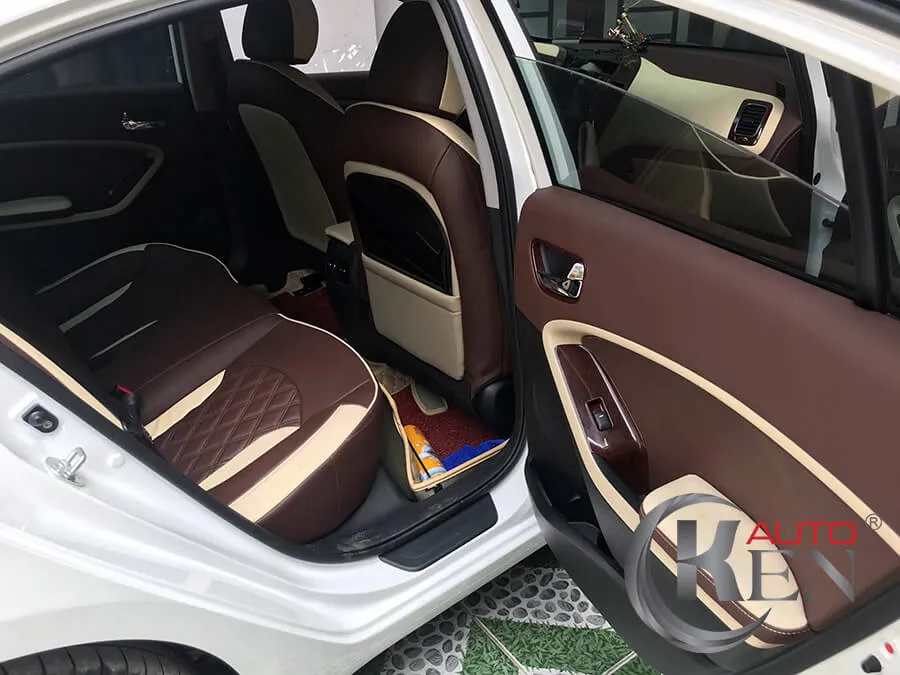 Dán da nội thất đồng loạt tạo không gian cabin hài hòa, thể hiện gu thẩm mỹ tinh tế