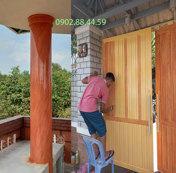 Sơn Giả Gỗ Trên Xi Măng: Giải Pháp Đẳng Cấp Nâng Tầm Không Gian Sống