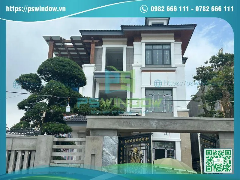 Công trình lắp đặt cửa nhôm kính tại Phú Thọ