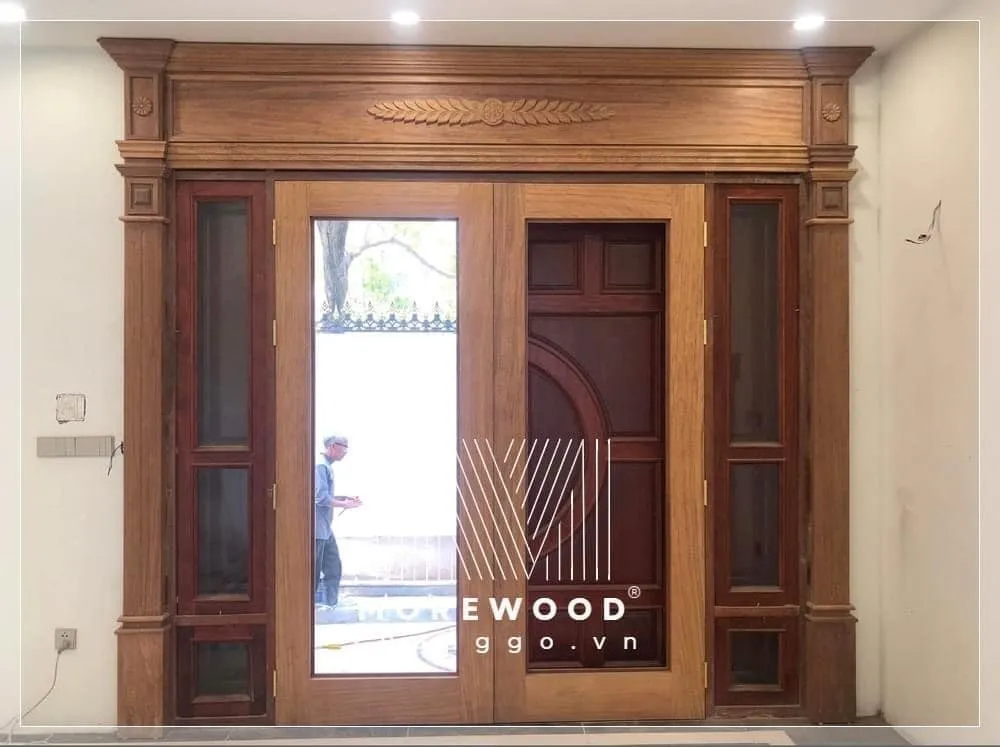 Cửa gỗ 2 cánh là lựa chọn hoàn hảo để nâng tầm đẳng cấp cho ngôi nhà của bạn