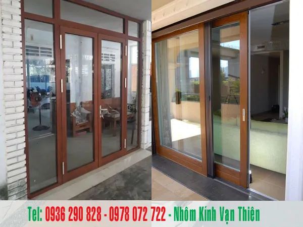 Tại Vạn Thiên cửa nhôm xingfa vân gỗ giá bao nhiêu có khá nhiều mẫu mã có bạn lựa chọn
