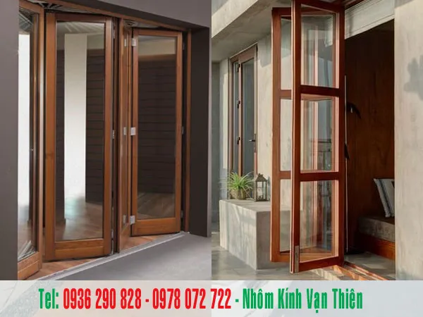 Cửa nhôm xingfa vân gỗ giá bao nhiêu tại Vạn Thiên dao động từ: 1.250.000 – 1,700.000đ/m2