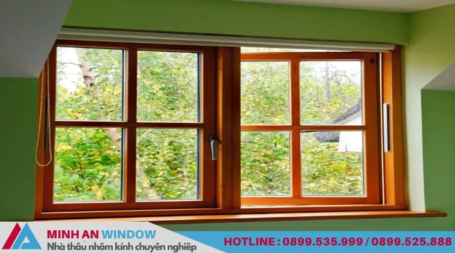 Cửa nhôm kính khung gỗ, sự kết hợp giữa cổ điển và hiện đại