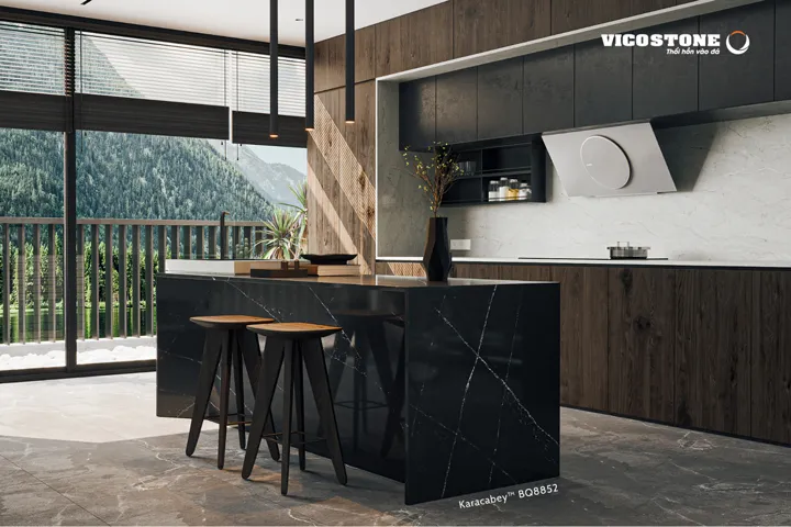 Đá VICOSTONE Karacabey BQ8852 ốp bàn bếp