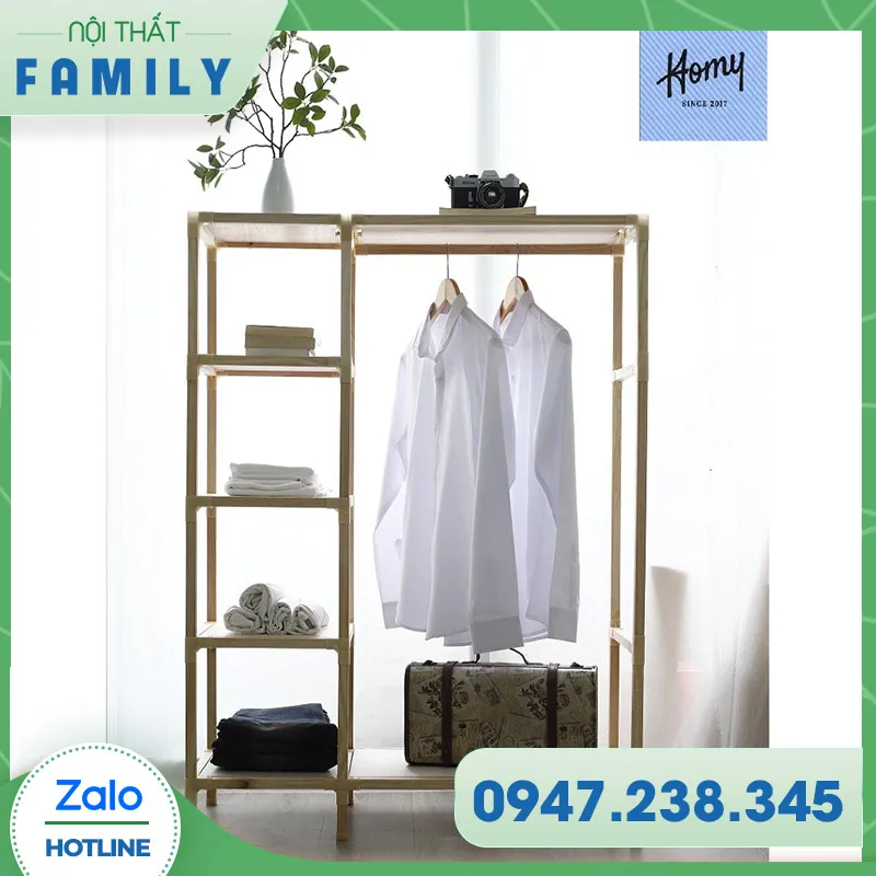 Cận cảnh chất liệu gỗ thông Mỹ nhập khẩu của kệ gỗ lắp ghép