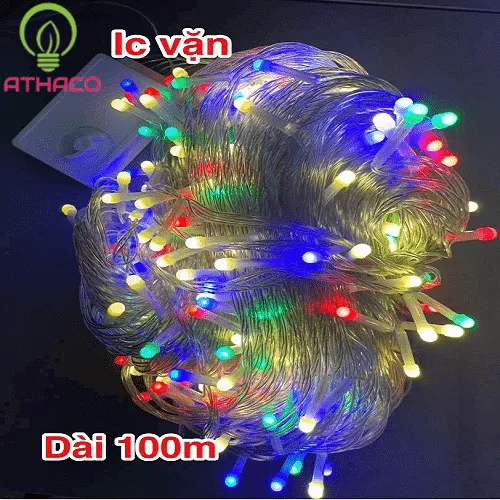 Dây đèn nháy 100m trang trí cây Hoa Mai đường kính lớn