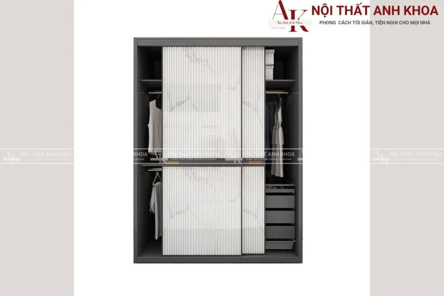 Tủ quần áo dễ dàng lắp đặt tại nhà