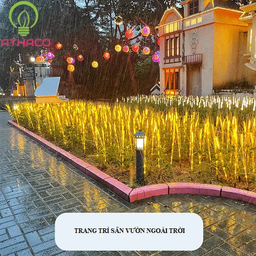 Đèn led bóng lúa trang trí sân vườn đẹp